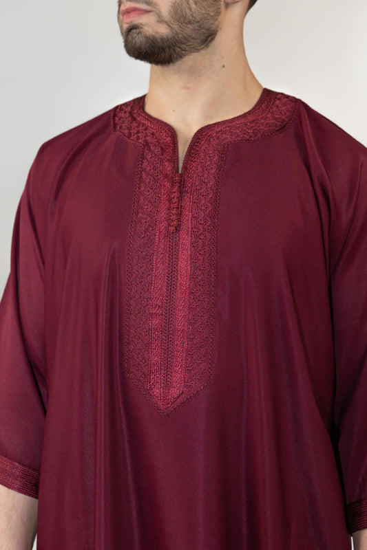 BURGUNDY GANDOURA