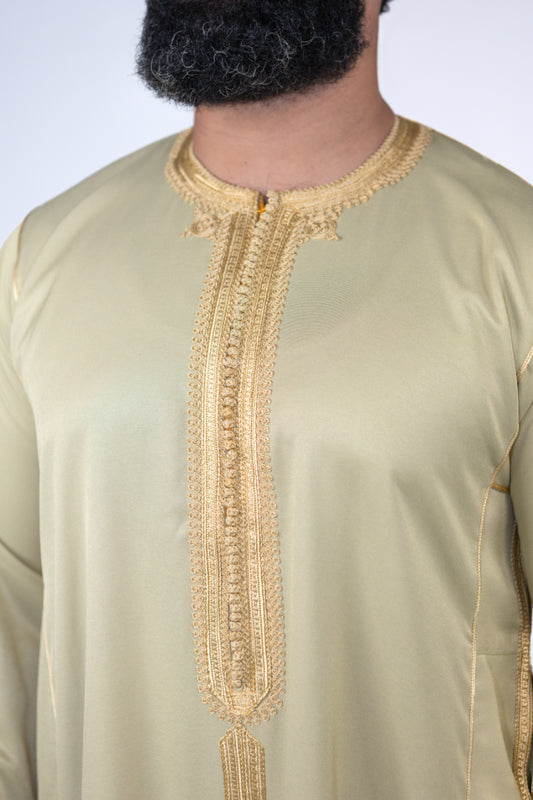 GREEN GOLD KAFTAN