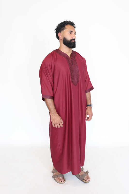 Burgundy V2 Gandoura