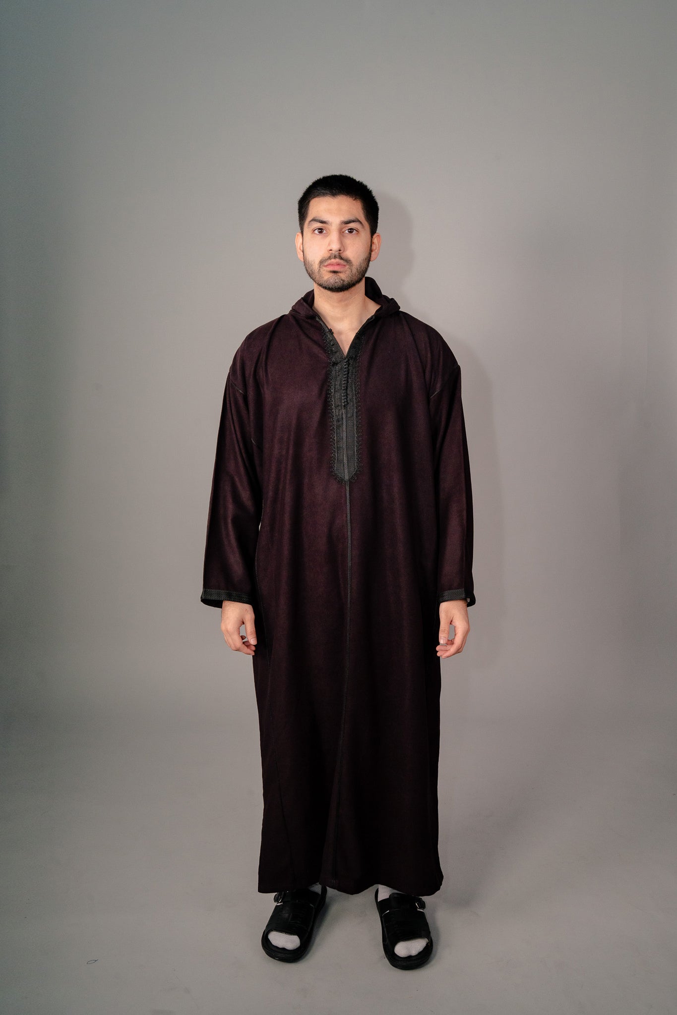 Deep Burgundy Winter Djelleba