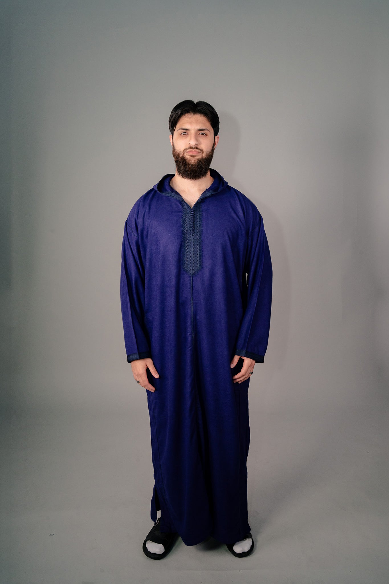 Indigo Purple Winter Djelleba