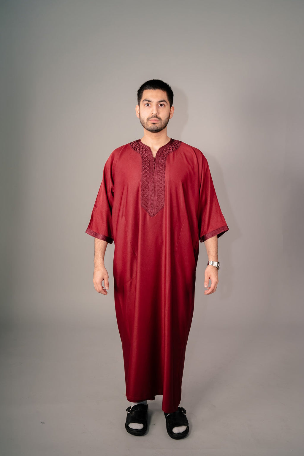 Burgundy Gandoura