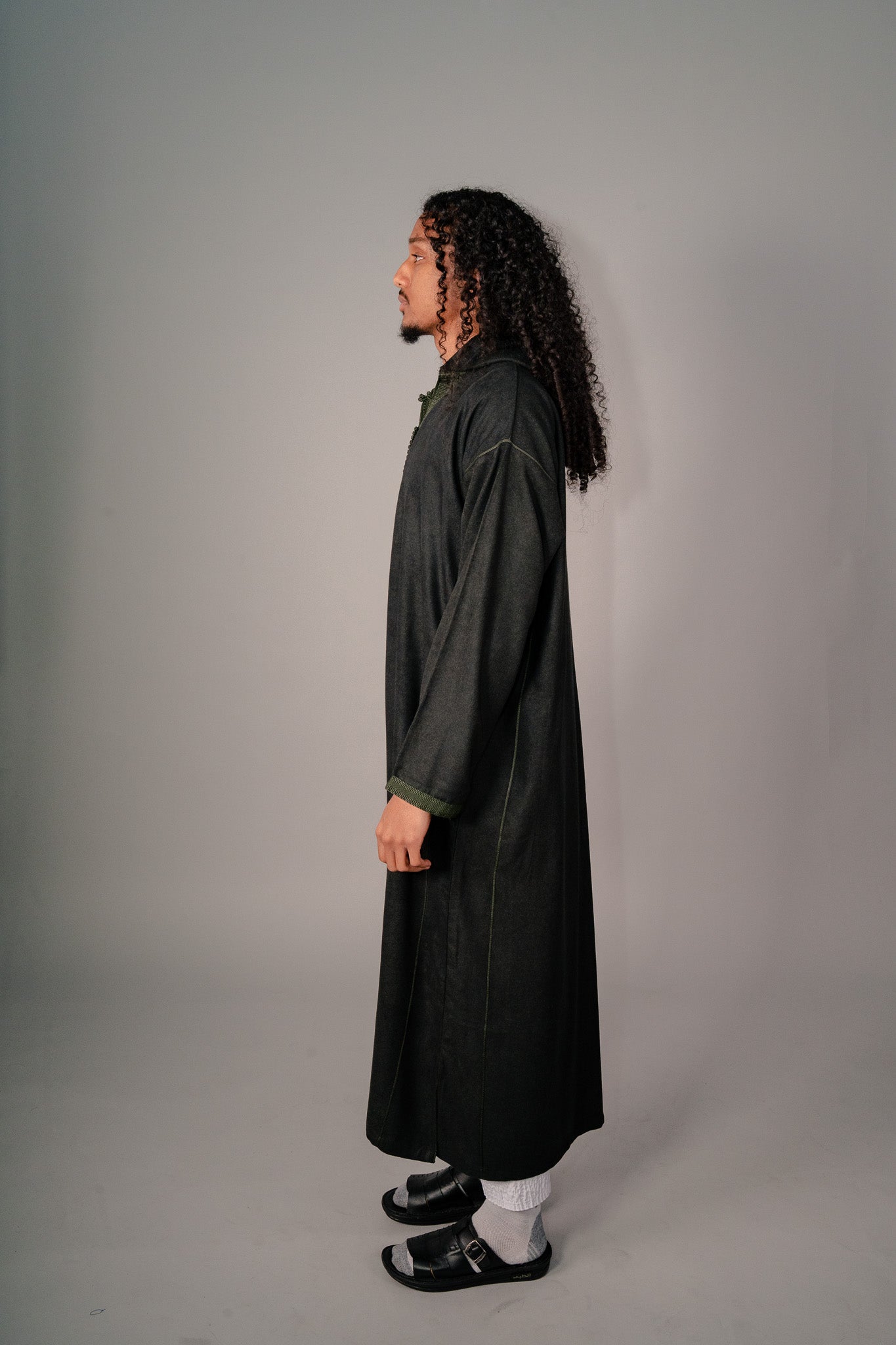 Olive Green Winter Djelleba