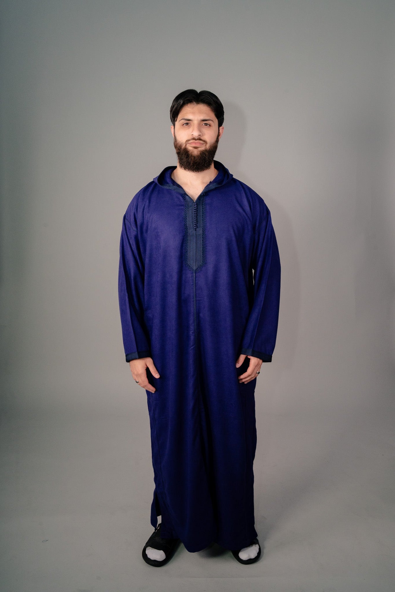 Indigo Purple Winter Djelleba