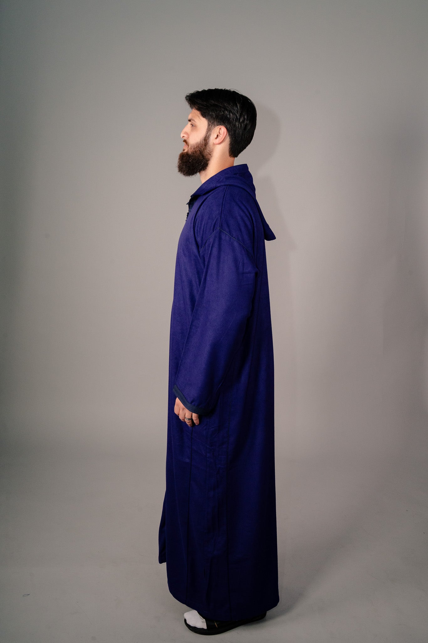 Indigo Purple Winter Djelleba