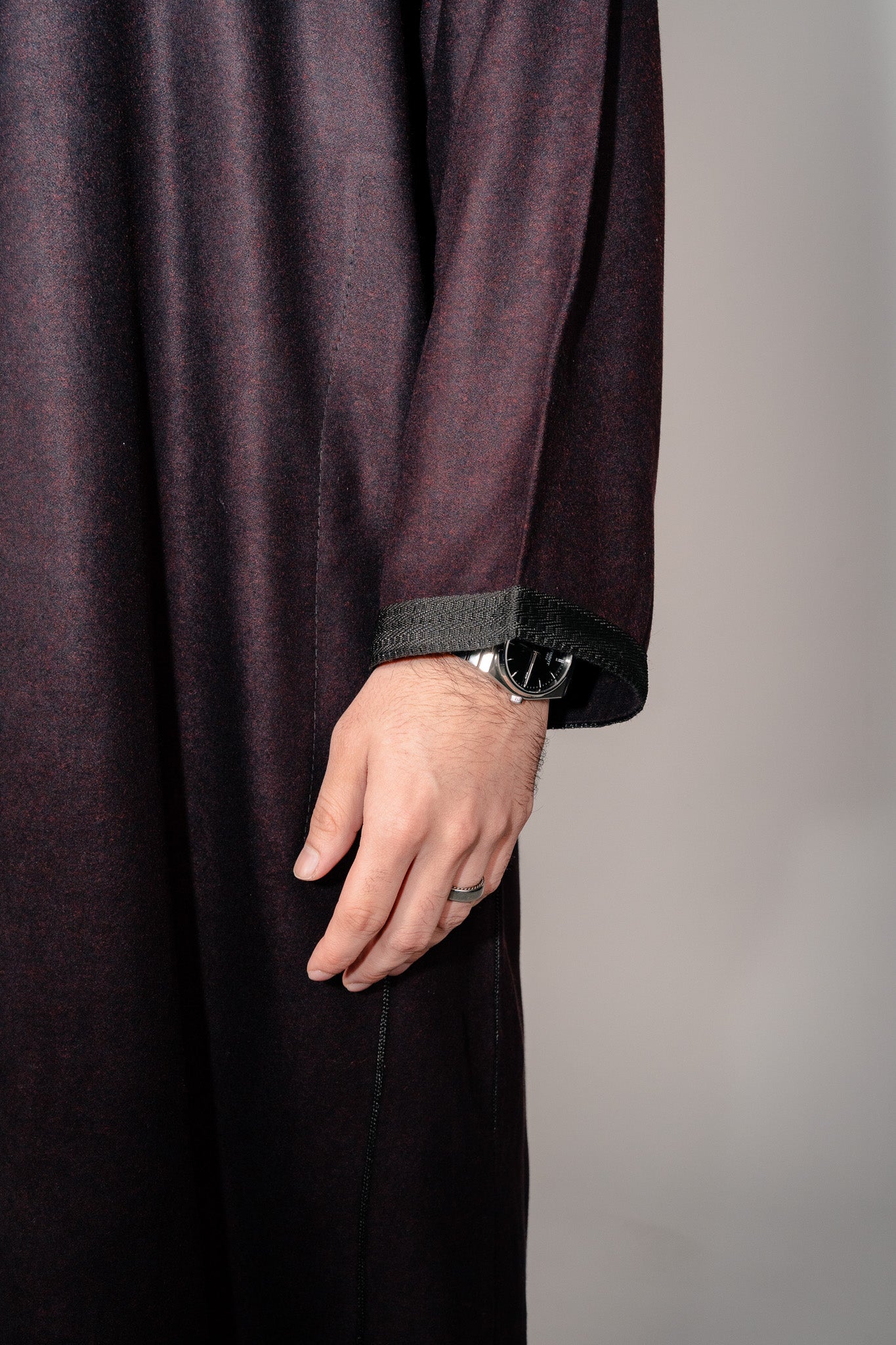 Deep Burgundy Winter Djelleba