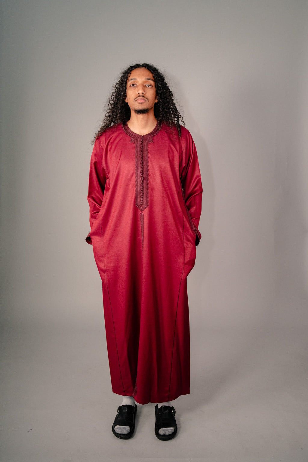 Burgundy Kaftan