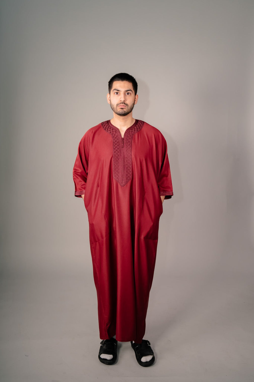 Burgundy Gandoura