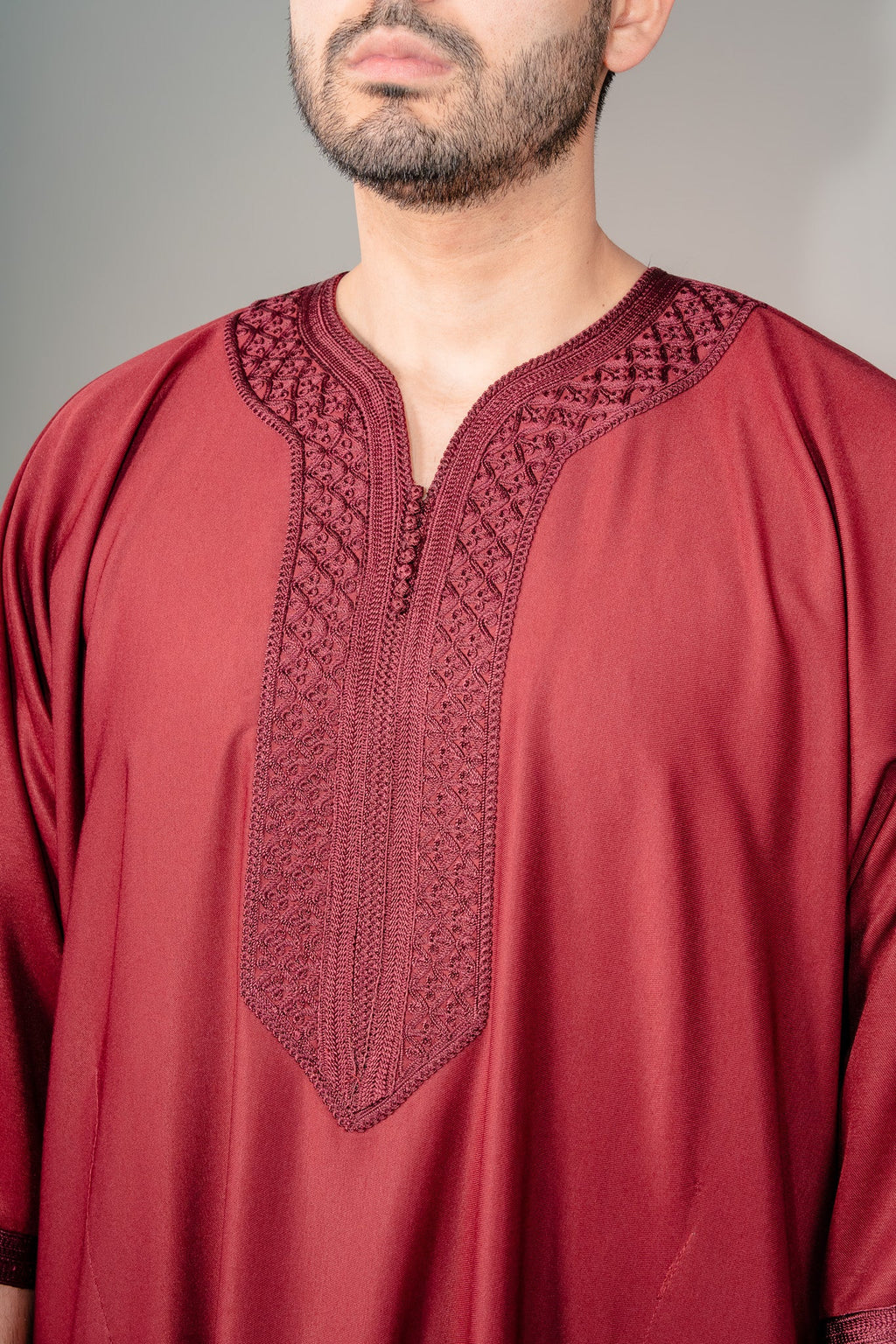 Burgundy Gandoura