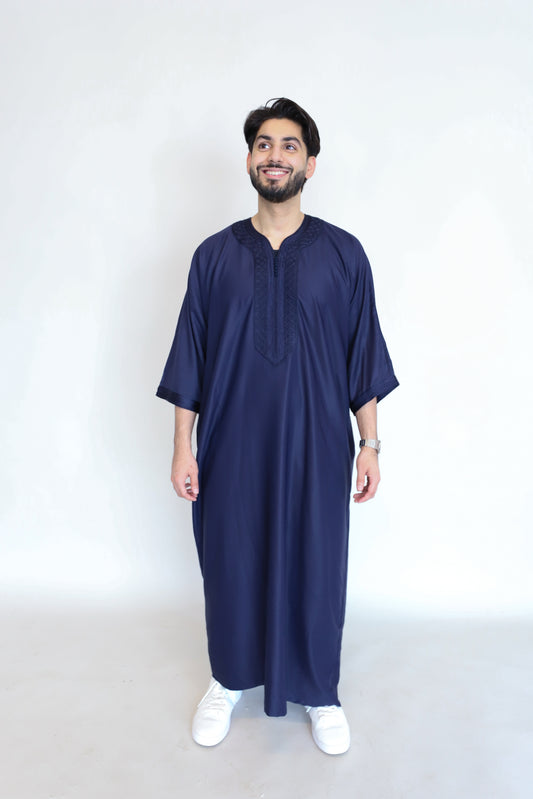 Navy Blue Gandoura