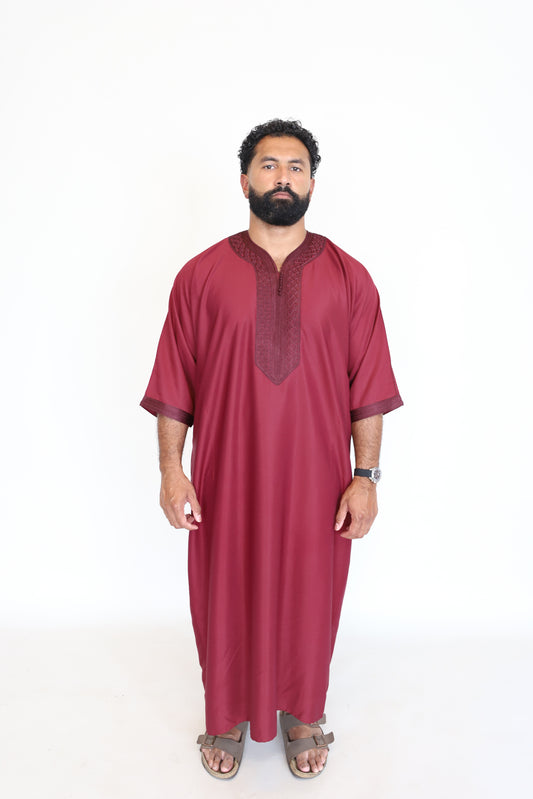 Burgundy V2 Gandoura