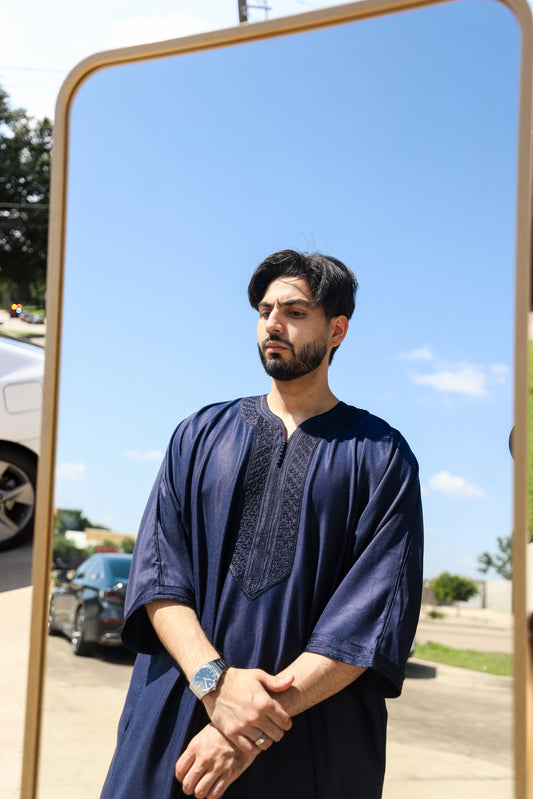 Navy Blue Gandoura